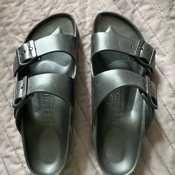 Birkenstock Shoes - Birkenstock women’s Black EVA Arizona Two-Strap Sandals